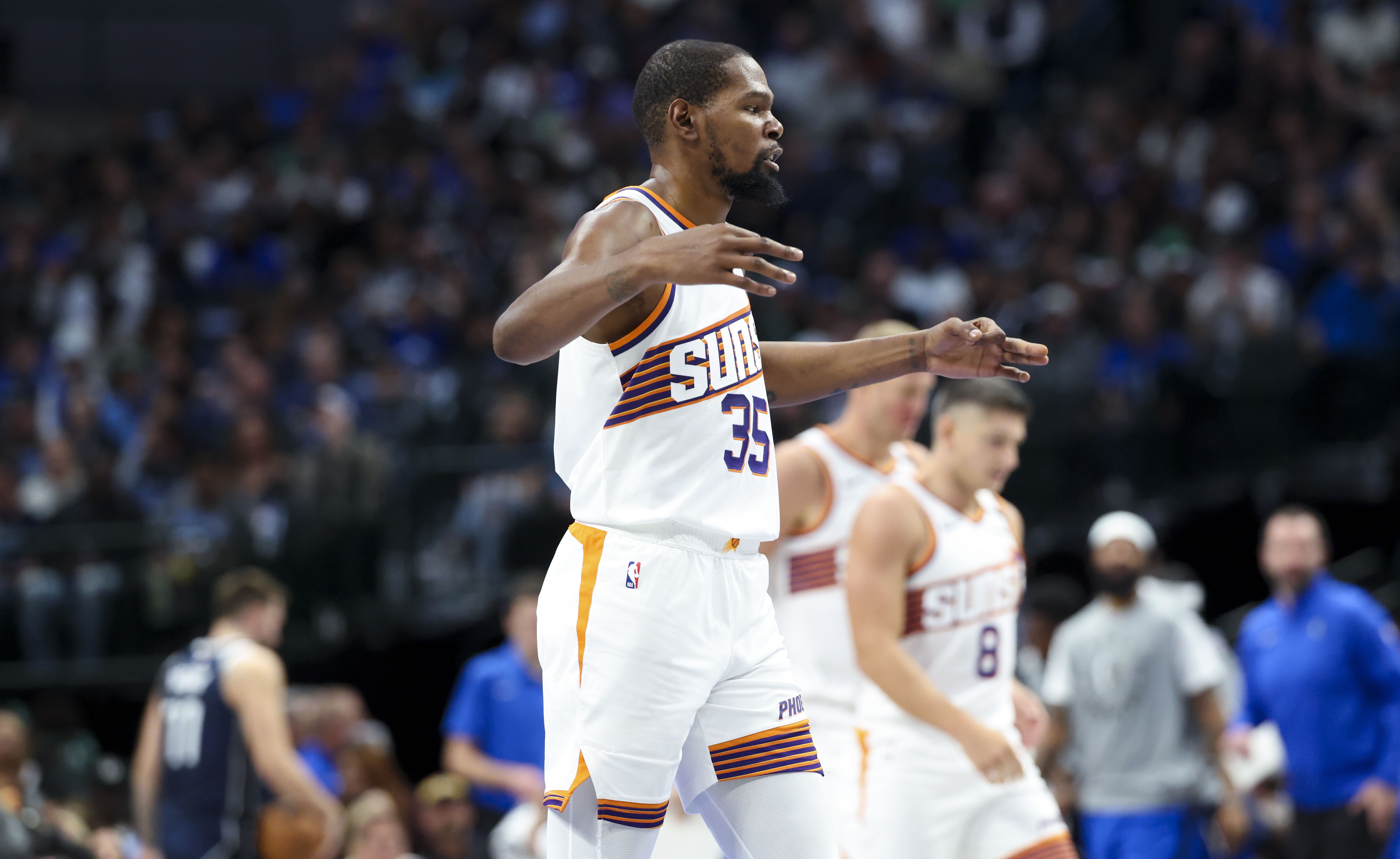 KD：独行侠打进了总决赛他们有很高的期望 这是一场很棒的胜利